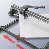 Coupe-Carreaux et Verre Céramique Manuel Industriel de Haute Précision, Positionnement Laser Infrarouge avec Couteau Poussoir pour Grandes Plaques, Outils à Main