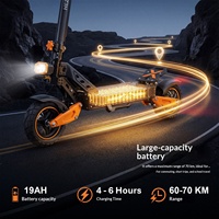 Trottinette électrique exclusive transfrontalière en alliage d'aluminium 1600W haute puissance longue portée pour adulte, pliable tout-terrain, 150kg