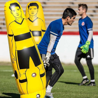 Mur de football gonflable de haute qualité de 175 cm, aides à l'entraînement au football et obstacles, mur de tir libre, équipement d'entraînement