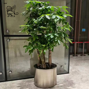 BLVE decoración del hogar grandes urnas de jardín florero interior <span class=keywords><strong>maceta</strong></span> de Metal <span class=keywords><strong>maceta</strong></span> <span class=keywords><strong>dorada</strong></span> de acero inoxidable para venta al por mayor - Product Image 4