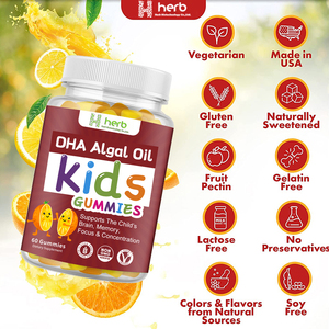 Usine OEM/ODM : Gommes Omega Puissantes pour le Cerveau, Huile de Poisson Omega 369+DHA, Soutien Immunitaire, Vitamines – Déconseillé aux Nouveaux-nés, Enfants et Adolescents - Product Image 2