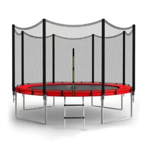 Hot <strong>Sale</strong> Outdoor Alloy Steel <strong>10ft</strong> Inground <strong>Trampoline</strong> with Safety Enclosure Net Safe &amp; Soft Gift for Boys Girls - Product Image 2