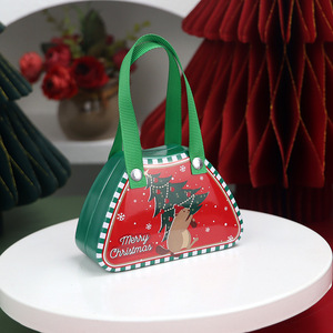 Mini Caja de Metal Personalizada para Dulces y Galletas con Diseño de Árbol de Navidad, Caja de Regalo de Hojalata para Navidad, Decoración 2026 - Product Image 2