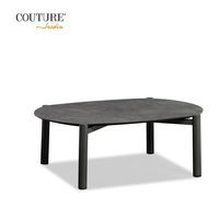 COUTURE Jardin pour mobilier de jardin, terrasse, tables basses et d'appoint modernes en HPL, ensemble d'extérieur