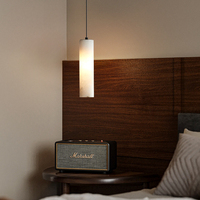 Lustres en marbre de luxe, décoration moderne pour salon, luminaire suspendu en albâtre à tête unique, lampe suspendue en albâtre pour chambre à coucher