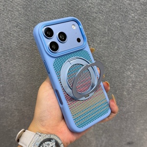 เคสโทรศัพท์มือถือลายคาร์บอนไฟเบอร์แบบแม่เหล็กสำหรับ iPhone 18 16 17 Pro Max พร้อม 360 °   ฝาครอบกันกระแทกแบบวงแหวนโลหะ - Product Image 3