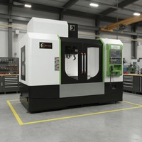 Centre d'usinage vertical GROMAX 4 axes en profilé aluminium, commande CNC FANUC BT40, changeur d'outils automatique simple 24 outils, usage intensif