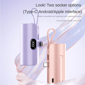 2024 Nova Chegada Tipo C Bolso <span class=keywords><strong>Power</strong></span> Bank 5000mah Carregamento Rápido Portátil Pequeno Carregador De Telefone 20W Potência de Saída - Product Image 2