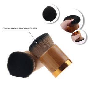 Ensemble de pinceaux de maquillage en bambou écologiques, vegan, à manche en bambou, de qualité supérieure, avec remise sur les achats multiples, création de marque privée - Product Image 2
