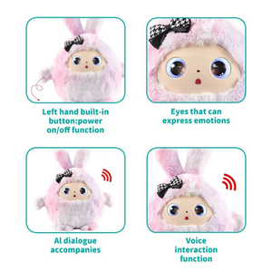 Nuovo Robot AI Multilingue Chat GPT 2026, Bambola di Peluche Morbida AI Controllata da App con Occhi Dinamici, Regalo per Bambini - Product Image 3