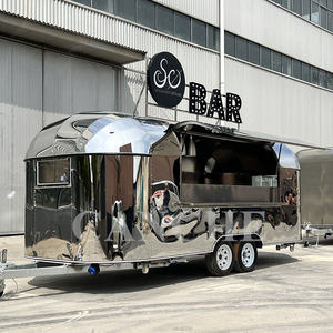 Vente de rue caravane de nourriture fourgon traiteur bar mobile camion à bière chariot poussoir à crème glacée remorque de piste de nourriture - Product Image 5