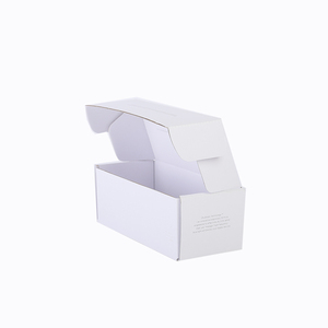 Emballage en papier cadeau blanc de haute qualité, impression de logo personnalisée, emballage en carton ondulé, boîte d'expédition, directement de l'usine - Product Image 1