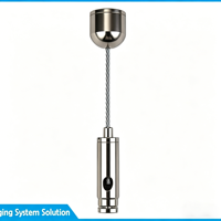 Kit de suspension réglable en acier inoxydable pour éclairage de plafond, pièces de quincaillerie robustes pour la décoration de cadres de lampes