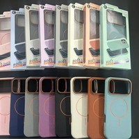 Coque de téléphone magnétique de luxe antichoc à texture litchi avec chargement sans fil pour iPhone 18 17 Air 16 15 14 Plus 13 Pro Max