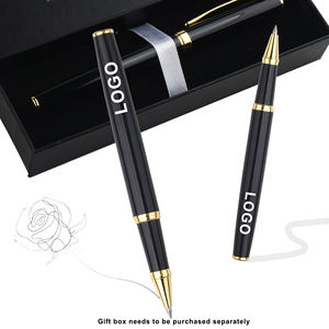 Stylo à encre gel promotionnel classique personnalisé avec logo, 1,0 mm, métal, design élégant pour les entreprises - Product Image 4