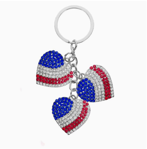 Porte-clés drapeau américain, thème patriotique USA, souvenir du 4 <span class=keywords><strong>juillet</strong></span>, accessoire pour voiture, sac, portefeuille, cadeau - Product Image 5