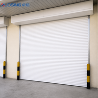 Porte à enroulement en aluminium robuste pour entrepôt, usine, contrôle d'accès de sécurité et protection des stocks