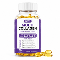 Capsule de collagène multi-sources OEM avec Biotine Digeseb – Cinq types de suppléments alimentaires pour soutenir la peau, les cheveux, les ongles, les articulations, l'immunité et la digestion