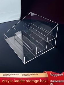 Bước Acrylic lưu trữ hiển thị Hộp Mỹ phẩm nước hoa trong suốt kệ hiện vật lớp máy tính để bàn Acrylic hiển thị đứng - Product Image 2
