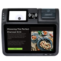 Tableta pos android de alta calidad, dispositivo con escáner de código de barras e impresora térmica, pos