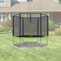 Trampolín Zoshine para Niños y Adultos, de PVC, Plástico Suave, Premium, de Alta Calidad, para Jardín, con Red Protectora