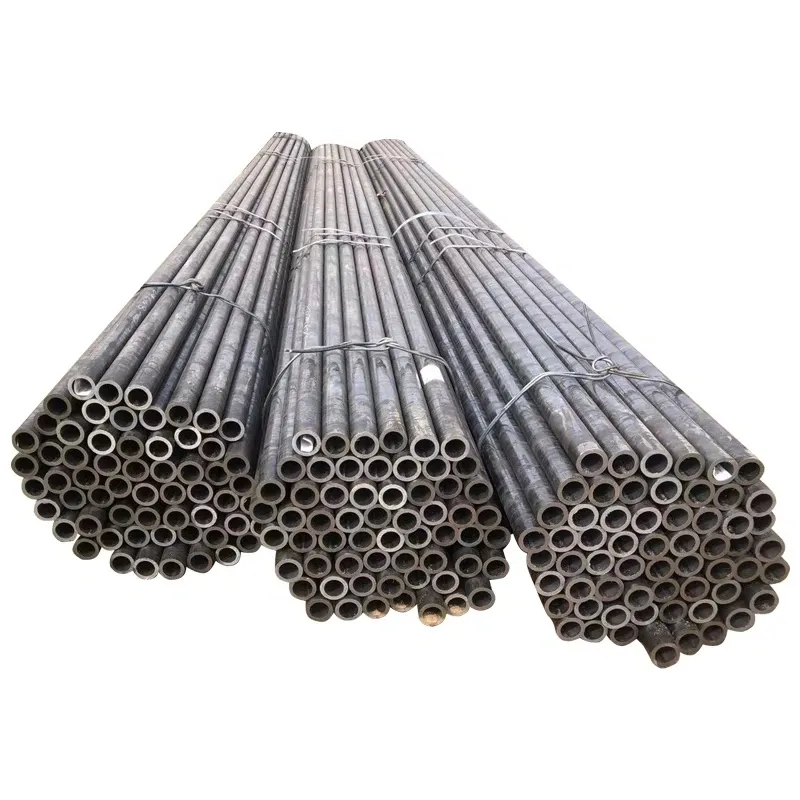 Tube de tuyau d'acier sans soudure ASTM A106 sch40, usine de tuyaux en acier sans soudure étirés à froid st37 st52