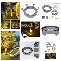 IP67 LED-Baumringleuchte für Außenbereich, Kreisförmige Landschaftslampe mit Aluminiumgehäuse, 12W, für Garten, Park und Hofdekoration