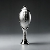 Trophée de rugby en métal durable pour sublimation, idéal pour les cadeaux promotionnels et les accueils lors de salons professionnels