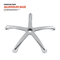 Meuble de base en alliage d'aluminium pour bureau Chaise loisirs Boss Star Bases de canapé en métal Base de chaise