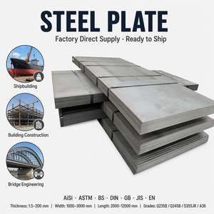 Placa de Acero <span class=keywords><strong>Corten</strong></span> Resistente a la Intemperie, Lámina de Acero al Carbono Laminada en Caliente NM400 SS400 RAEX450, Tamaño de 8 mm a 60 mm, Ancho de 1220 mm - Product Image 1