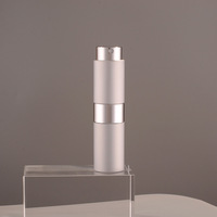 Atomiseur de parfum rechargeable en aluminium à rotation de luxe de 15ml