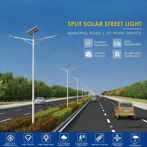Lampadaire solaire LED personnalisé YEMING, étanche IP65, en aluminium, alimentation DC/AC, certifié ROHS - Product Image 3