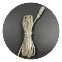 1.5m 2M de longueur, lumière LED transparente claire 5.5x2.1 0.5 20AWG femelle DC prise d'alimentation connecteur pour enseigne au néon