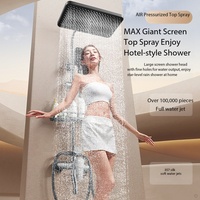 Ensemble de douche en laiton chromé, vente directe usine, avec douchette à main pour salle de bain