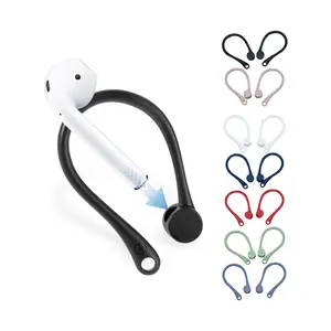 China Manufacture Anti-Lost Silicone Wireless Earphone Hook Ear Holder For AirPods Hook Stand