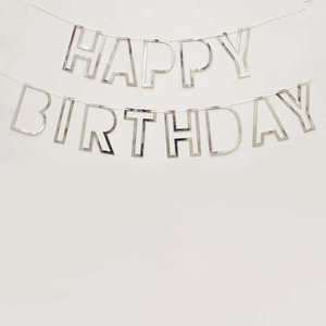 פסטל מקרוני חדש יום הולדת שמח באנר ילדים ציוד למסיבת יום הולדת וקישוטים - Product Image 3