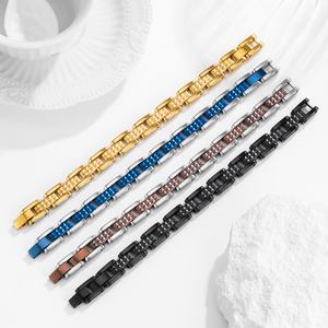 Jewelry <b>for</b> <b>Men</b> Stainless Steel Bracelet Gold Plated Jewelry Chunky Bracelet Durable Stylish Stainless Steel Jewelry Design - Product Image 4