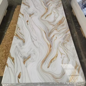 3 mét Châu Âu thiết kế bằng đá cẩm thạch mô hình tấm <span class=keywords><strong>PVC</strong></span> với UV Board không thấm nước cho nội thất nhà & căn hộ trang trí - Product Image 3