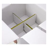 Boîte d'emballage pour le transport de bouteilles d'eau en papier kraft personnalisé, épaisseur 3 mm, gaufrage, laminage mat
