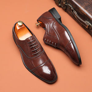 Zapatos de Vestir Oxford para Hombre, Tallas Grandes 38-47, Color Negro y Marrón, para Negocios, Bodas y Eventos Formales - Product Image 2