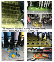 Machine de fabrication de badges et logos 3D en silicone PVC, machine à domer la colle de caoutchouc silicone liquide à haute productivité Jinyu TUA