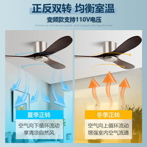 <b>Ceiling</b> <b>Fan</b> With 3 Blades Dc Motor <b>Remote</b> <b>Control</b> For Living Room And Study Energy Saving Design - Product Image 5