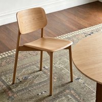 Chaise de salle à manger en bois massif de designer nordique, empilable, style danois, moderne et minimaliste, pour salon de thé ou café
