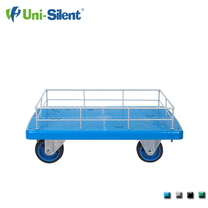 Uni-silent 150kgs Nhựa <span class=keywords><strong>Dolly</strong></span> Di Chuyển <span class=keywords><strong>Dolly</strong></span> Nền Tảng Xe Đẩy Dolley Với <span class=keywords><strong>Guardrail</strong></span> PLA150P-DL-HL - Product Image 3