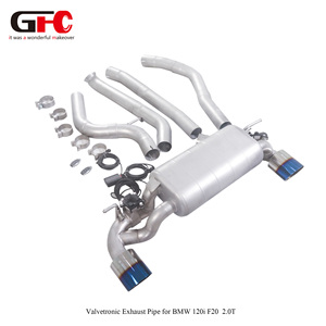 GFC Sistema di Scarico Catback con Valvola e Silenziatore in Acciaio Inox 304 per <span class=keywords><strong>BMW</strong></span> 120i 125i 2.0T <span class=keywords><strong>F20</strong></span> <span class=keywords><strong>B48</strong></span> 2015-2019 - Product Image 4