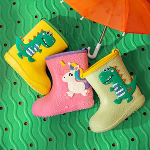 Cheerful Mario 2022 New Style Safety Rain Boots Kids Children Waterproof Boy Rain Shoes For Girls Decorative EVA Stock