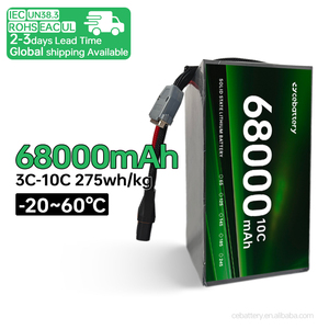 Batería Personalizada de Alta Densidad para Drones, 68000mAh, 70000mAh, 88000mAh, 300WH/kg, 6S, 14S, 18S, 24S, Estado Semisólido, 88000mAh-6S - Product Image 2