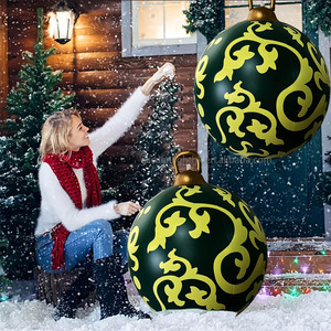 Decoraciones Navideñas Inflables de PVC de 20.8 Pulgadas, Modernas, Ecológicas, Impermeables, Colgantes, para Jardín, Hogar, Fiesta de Navidad - Product Image 4