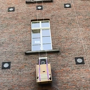 Электрический металлический подъемник-флиппер 220В с регулируемым углом наклона, дистанционным управлением, тросовым приводом, двигателем 0.45кВт, грузоподъемностью 150кг для строительства и складов - Product Image 3