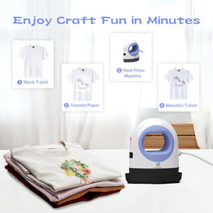 Mini B Easy Press Portable Easy Press Máquinas de prensado en caliente Máquina de transferencia de calor Impresora plana de sublimación para vinilo HTV - Product Image 5